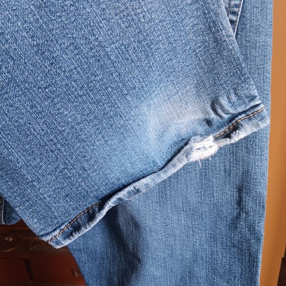 36x30 Levis 505 Jeans Regular Fit Distressed trash Denim Straight Leg Red Tab - Picture 6 of 7